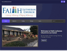 Tablet Screenshot of faithlosgatos.org
